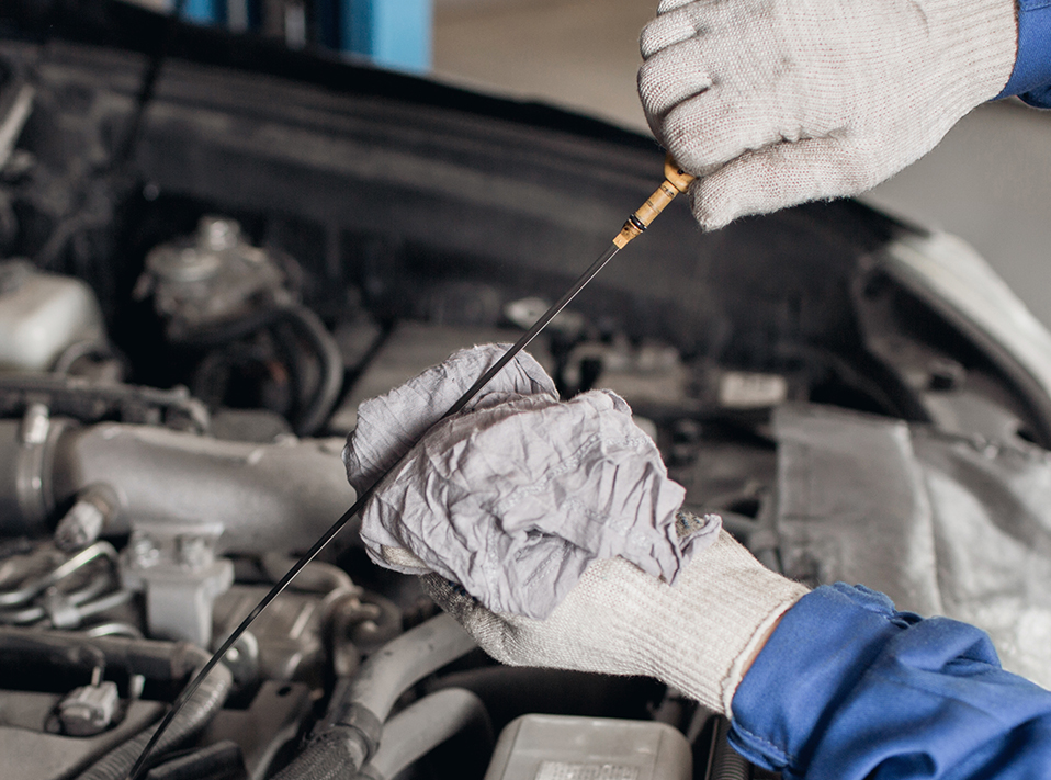 Mechanic servicing a vehicle - Audi Servicing Slough